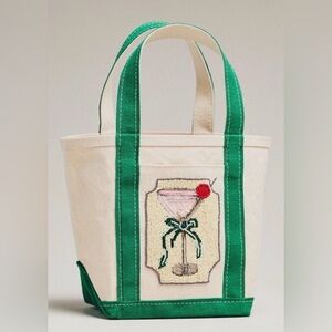 Anthropologie The Hartley Canvas Tote Cosmo Martini